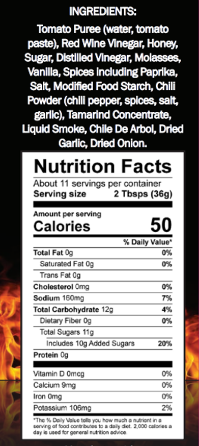 Oaksteak Hot BBQ Sauce - 12 oz