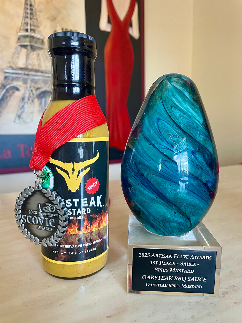 Oaksteak Spicy Mustard - 12 oz