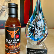 Oaksteak Hot BBQ Sauce - 12 oz