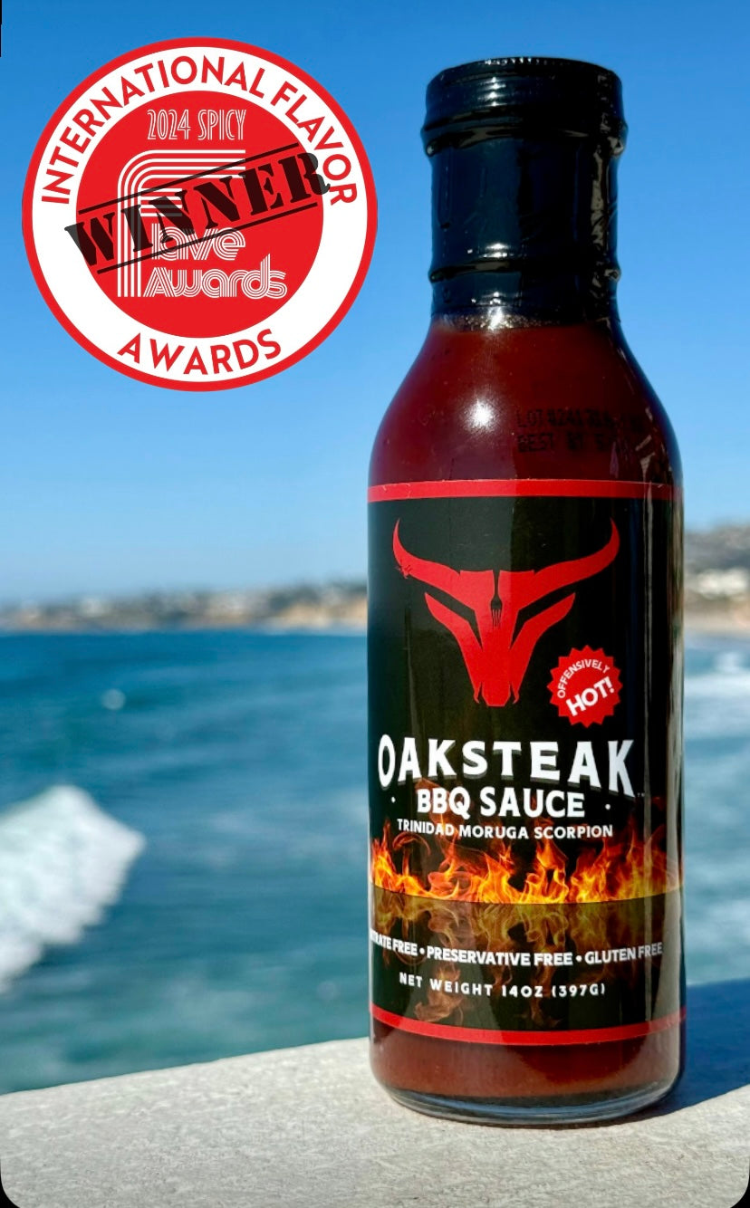Oaksteak Offensively Hot BBQ Sauce - 12 oz