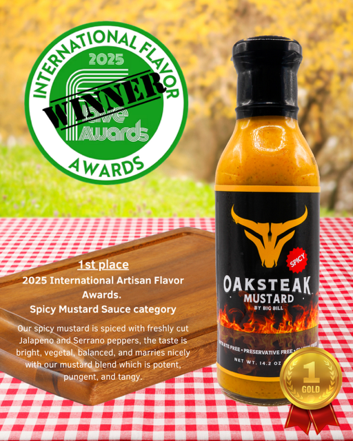 Oaksteak Spicy Mustard - 12 oz