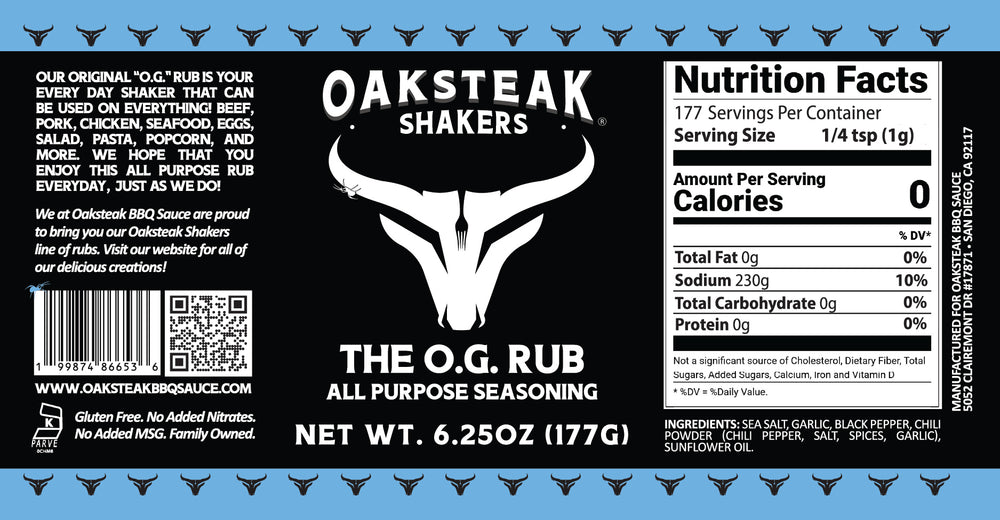 Oaksteak Shakers - The O.G. Rub All Purpose Seasoning