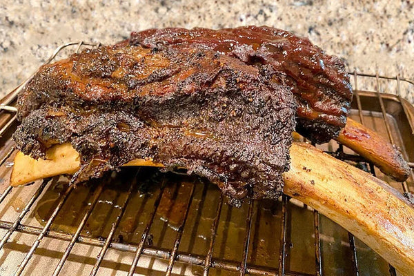 Gigantic Texas Style Slow Smoked Beef Ribs