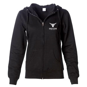 Women's Black Zip-Up Hoodie